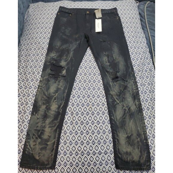 Comnect Design Honk Kong Men's Denim Jeans Size 30 distressed New - Picture 1 of 16